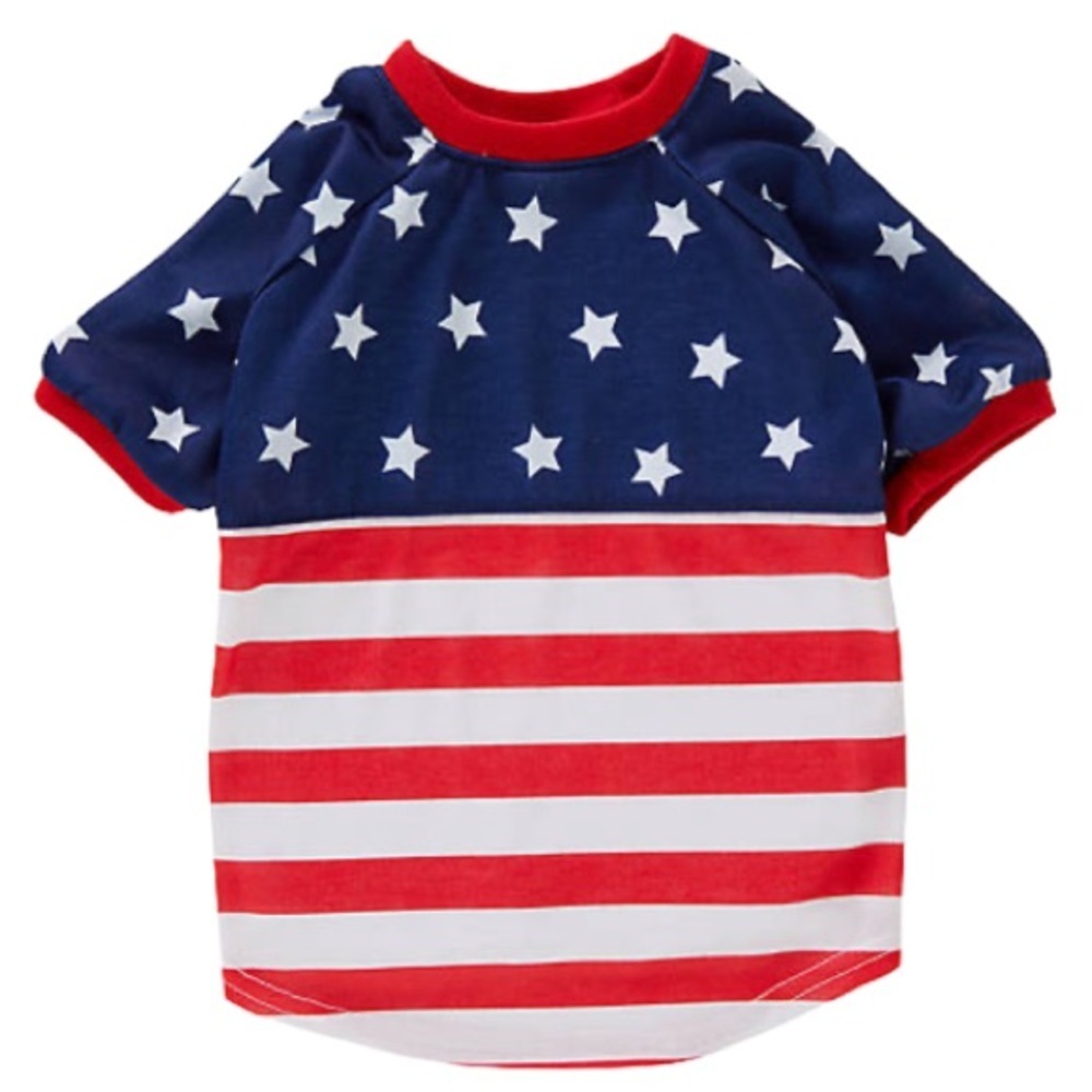 NWT American flag patriotic t-shirt tee XS
